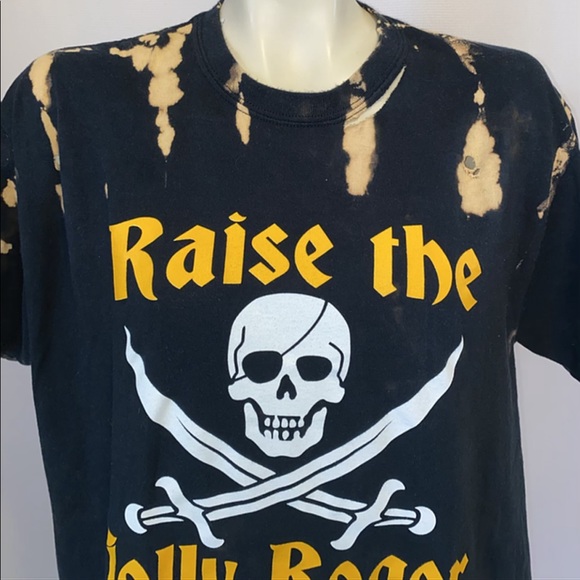 *CUSTOM DYED PITTSBURGH PIRATES TSHIRT-1 - Picture 2 of 5